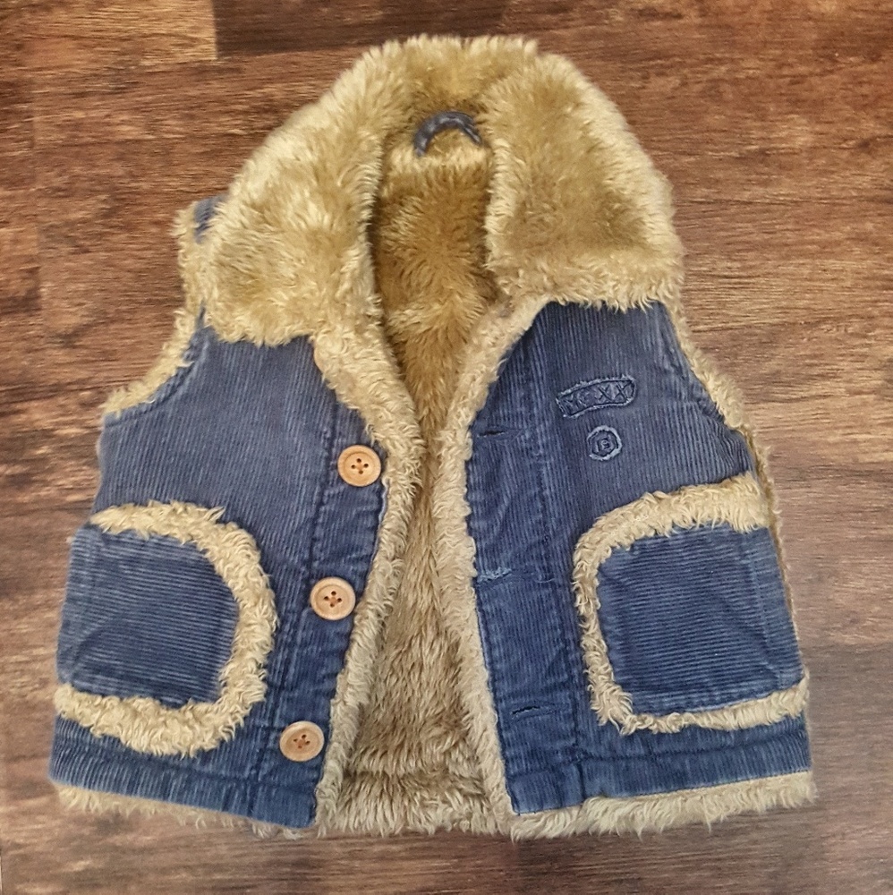 Mexx Baby Corduroy and Fur Vest